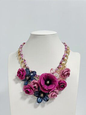 🆕️ Rose Flower Chain Necklace NWOT